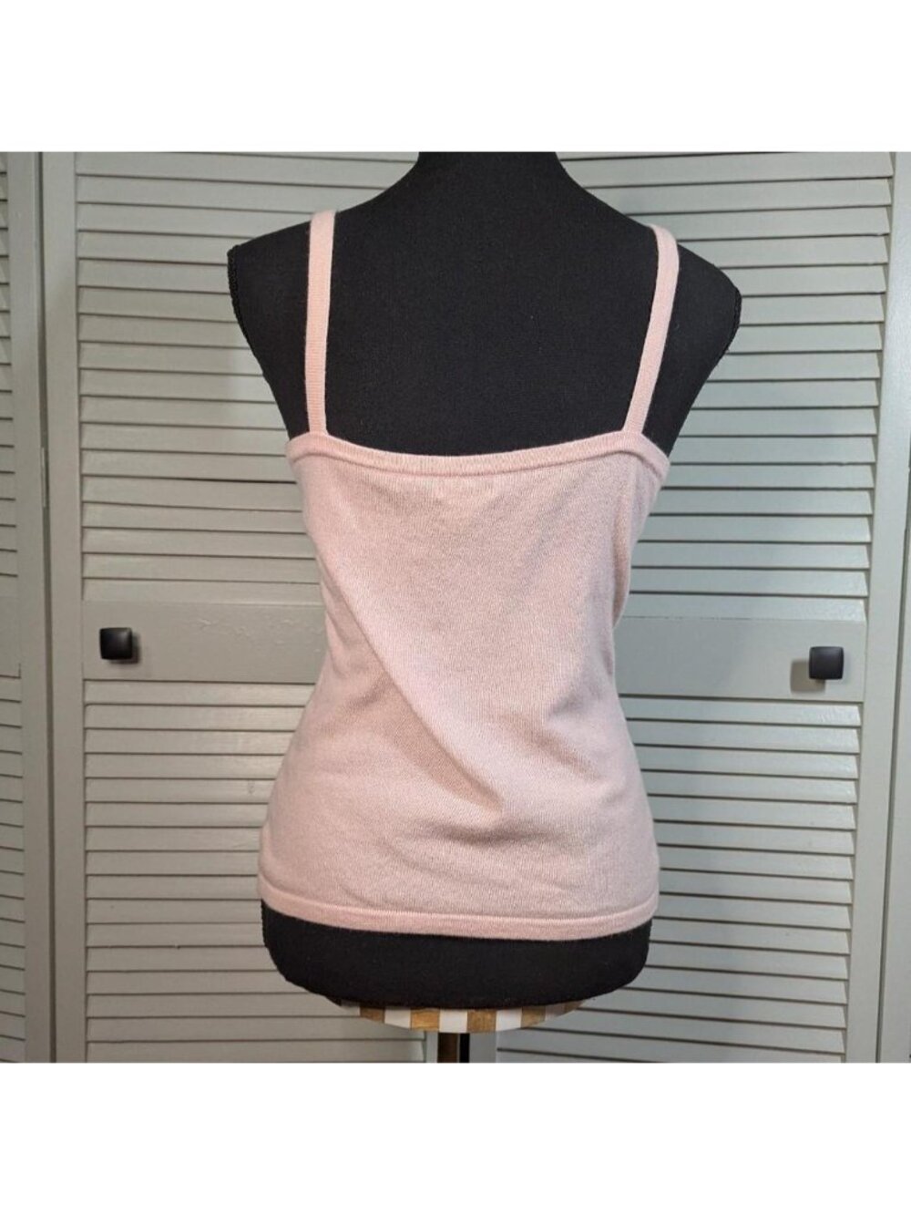 Vintage Cache Cashmere and Wool Baby pink tank top - Picture 3 of 7